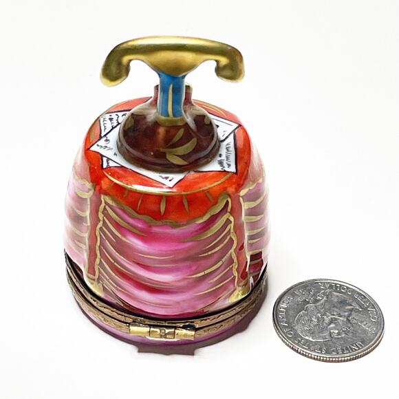 Limoges Box Telephone Hand Painted Porcelain Trinket - Picture 2 of 4